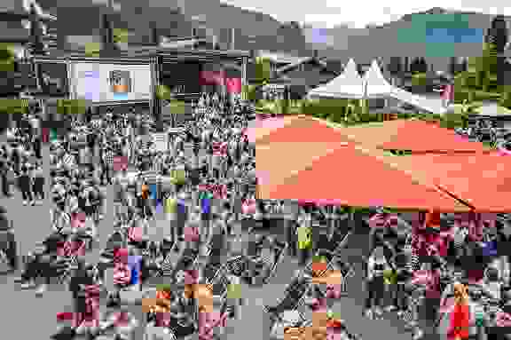 Beach Village, Bühne, Public Viewing