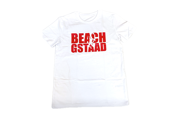 T-Shirt, Weiss mit Pink