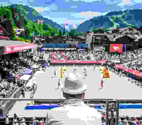 Skylounge, fans atmosphere, view, center court