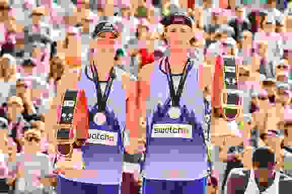Höltling Nilsson & Andersson, Siegerjubel, Podest, Silbermedaille, Kuhglocke