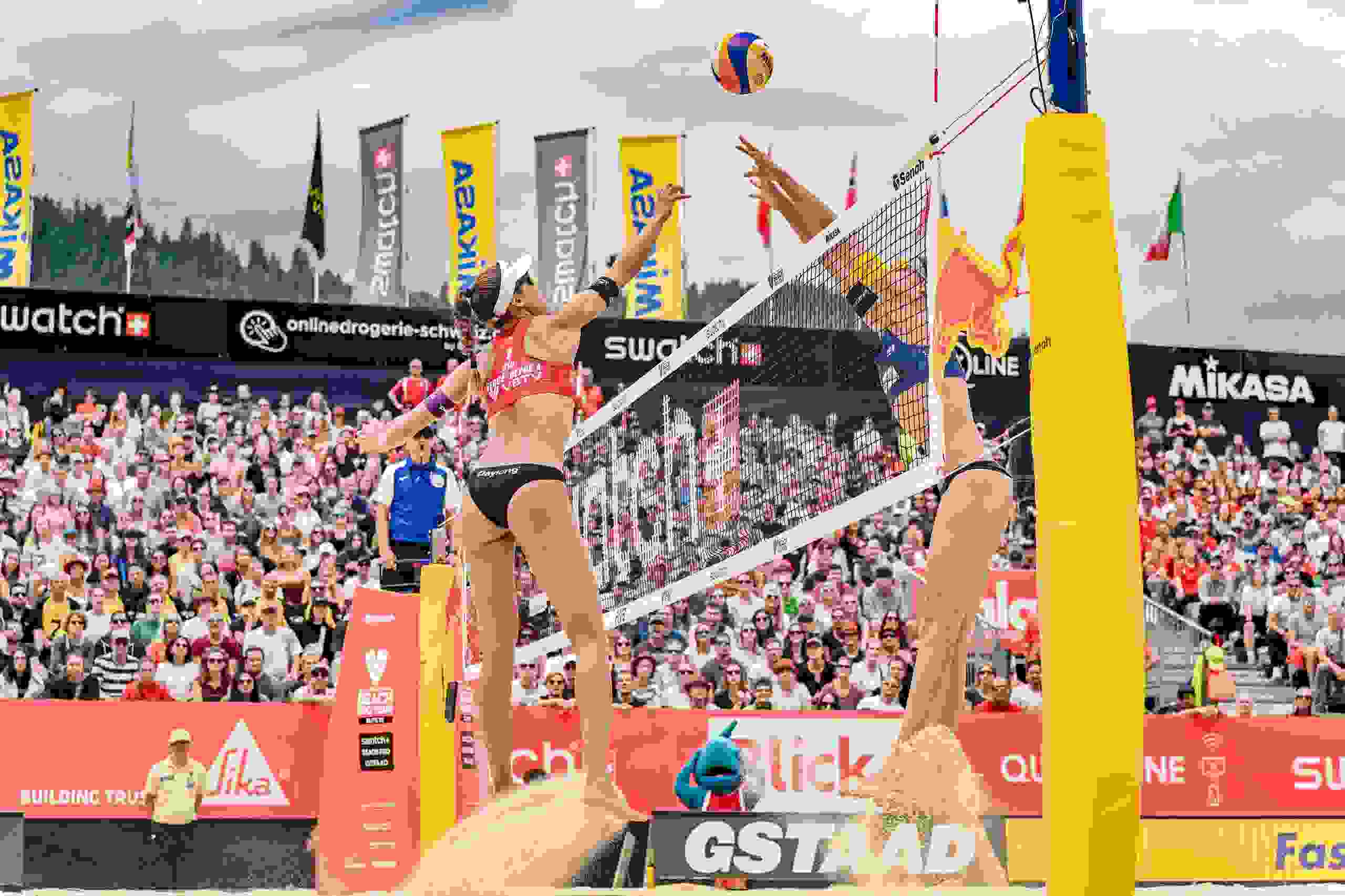 Anouk Vergé-Dépré, net duell, action, poke shot