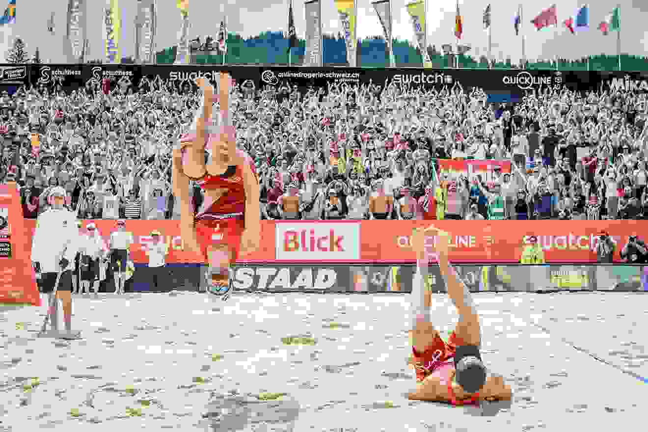 Mol & Sorum, Jubel, Backflip, Stimmung Gstaadion