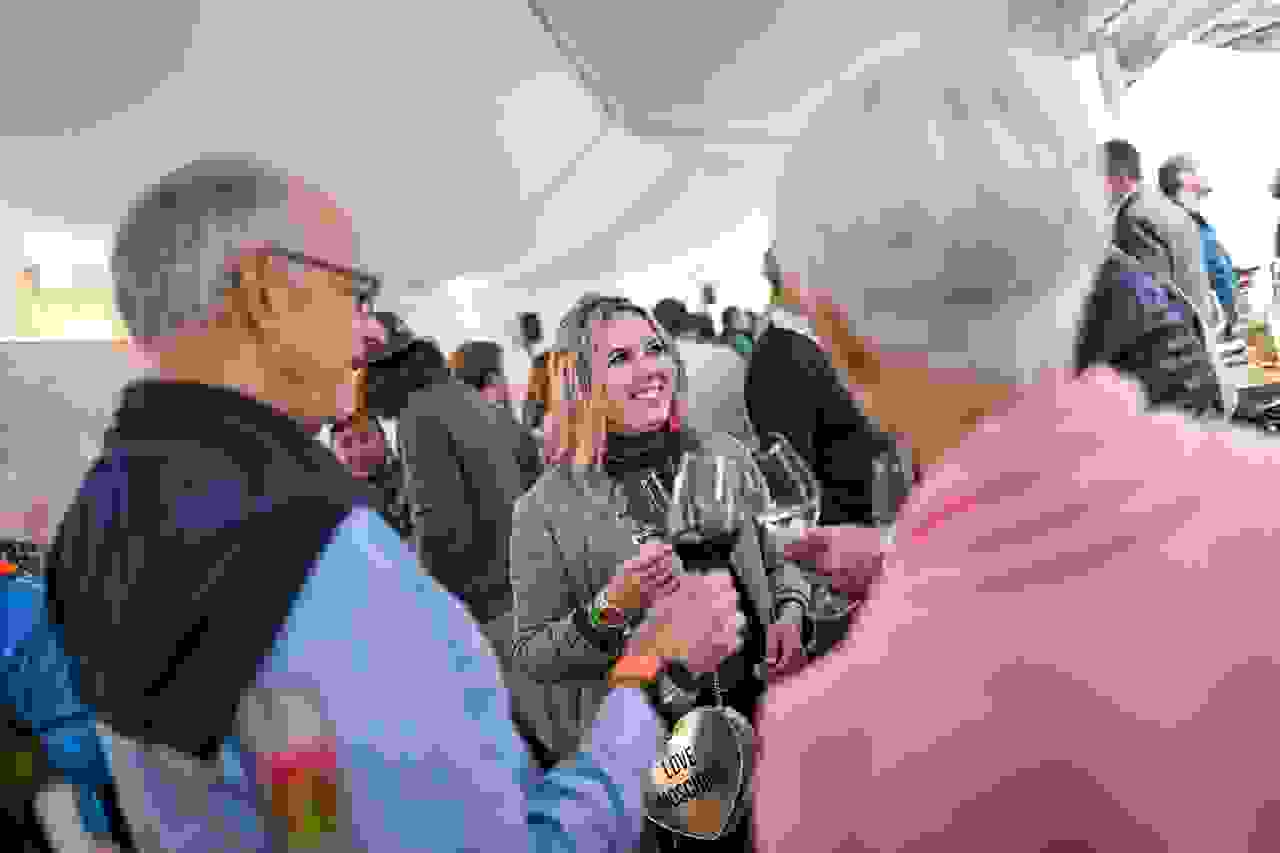 customer event, networking, whine, atmosphere