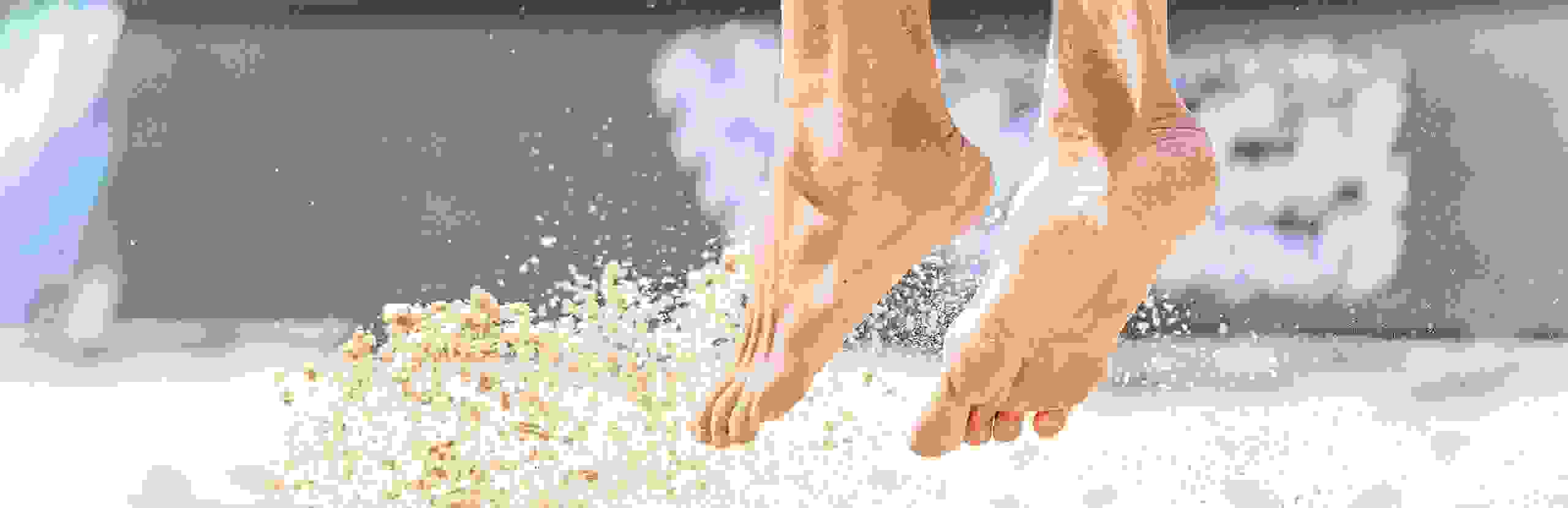 Sprung, Sand, Fuss