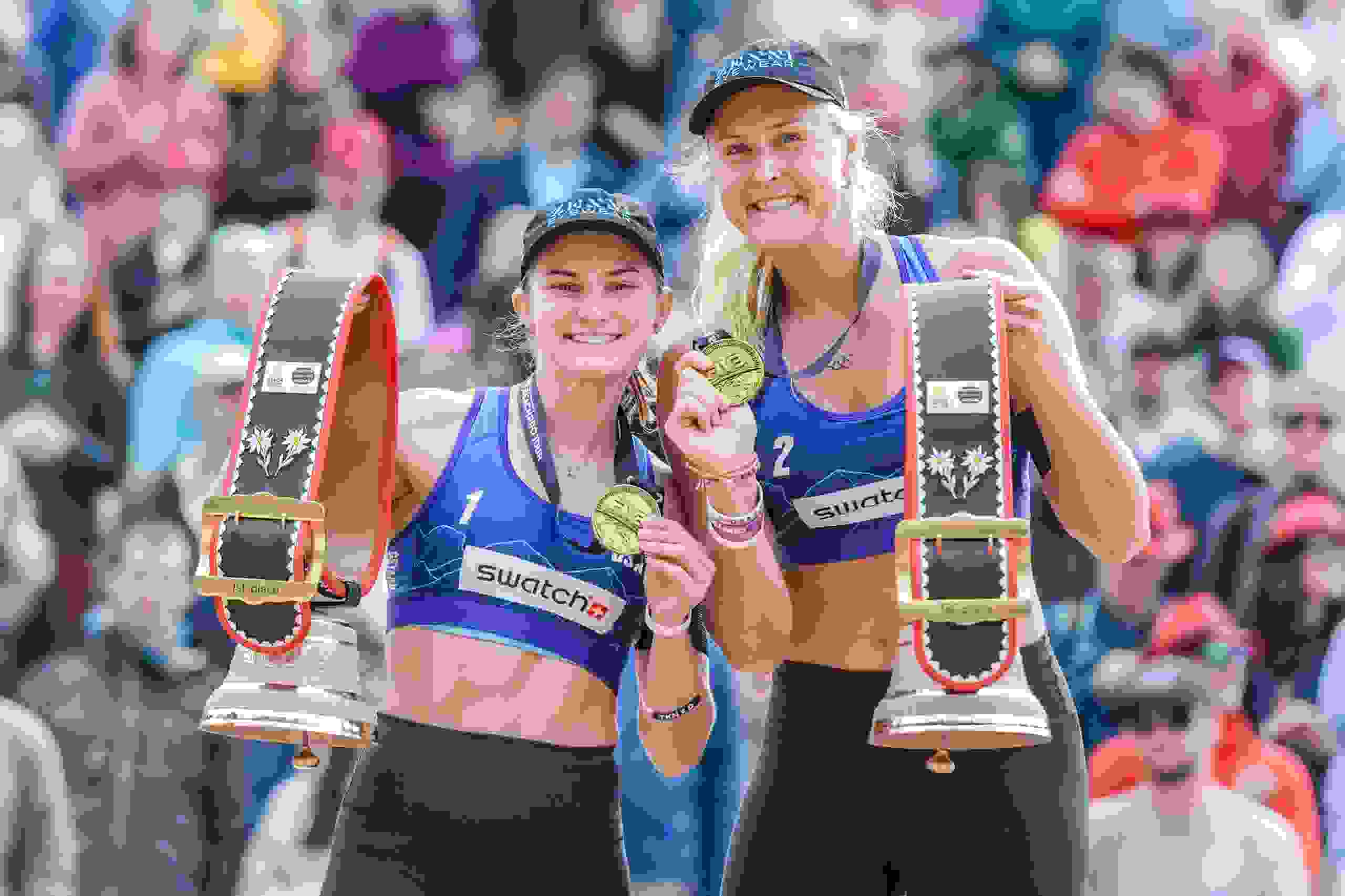 Nuss & Kloth, Siegerbild, Podest, Kuhglocken, Jubel, Goldmedaille