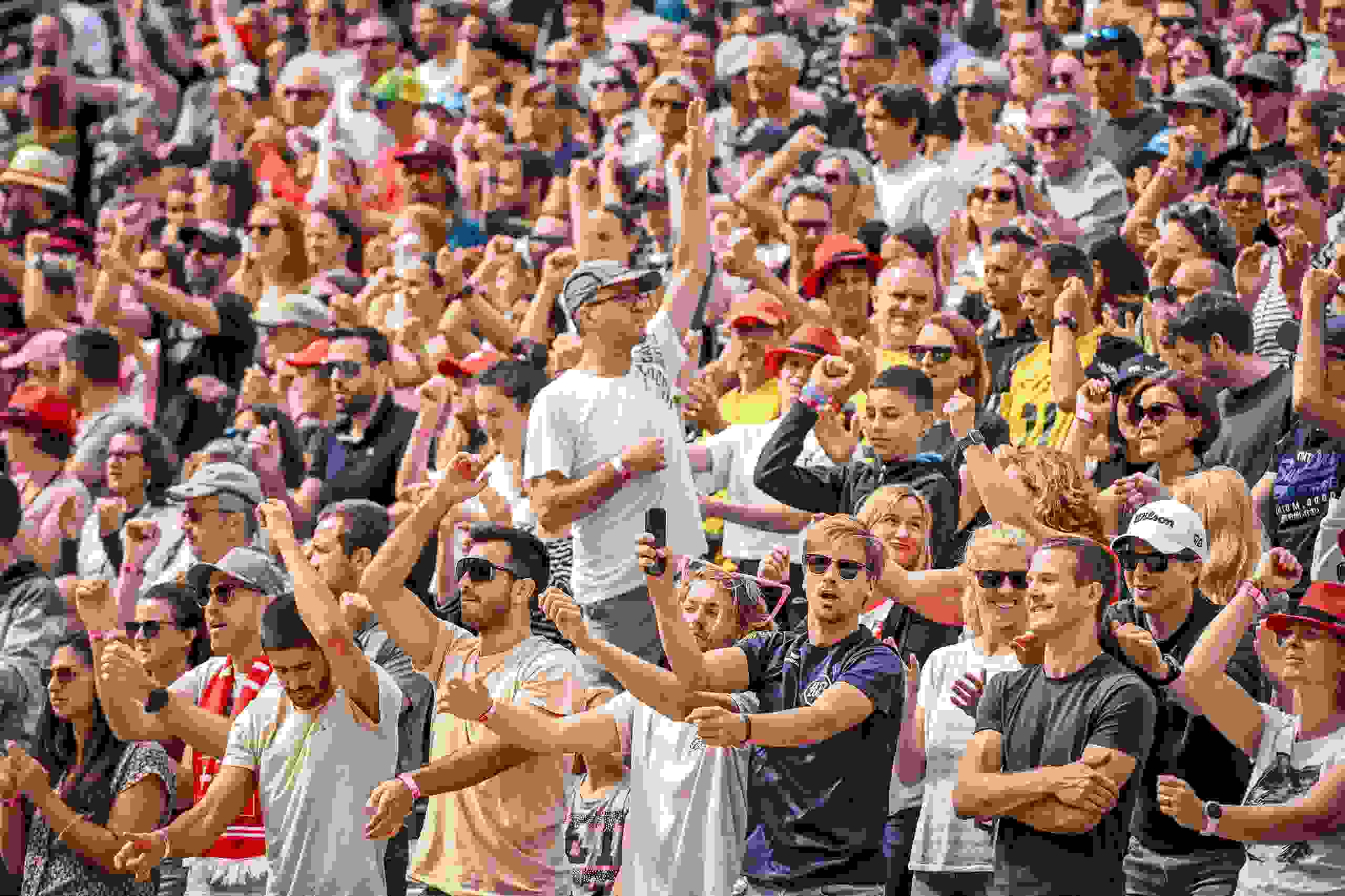 Stimmung Fans, Zuschauer, Freude, Tanz