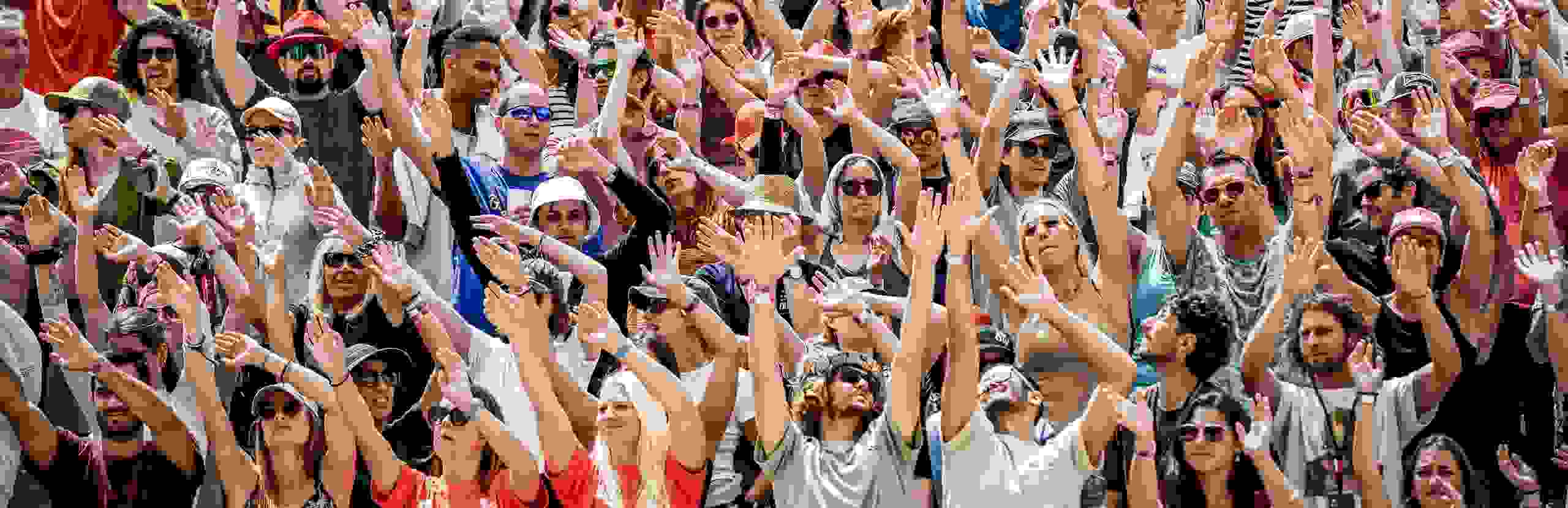 Stimmung Fans, Publikum, Welle, Freude, Emotion