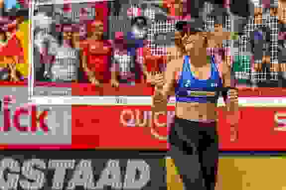 Frauen Top Blau