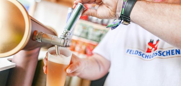 Promotion, booth, feldschlösschen, beer, advertisement